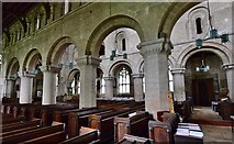 TF4322 : Long Sutton, St. Mary's Church: The Norman nave from the north aisle by Michael Garlick