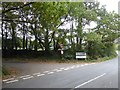 SX8474 : Road sign at entrance to Teigngrace by David Smith