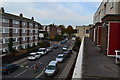 Balcony view overlooking Watts Road