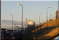 Security fence at Sullom Voe Terminal