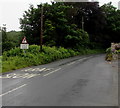 Bilingual warning sign facing the B4316, Saundersfoot