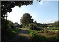 Angles Way Bridleway & entrance to Manor Farm