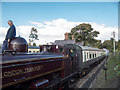 London Transport Steam Locomotive at Station, Chinnor, Oxfordshire