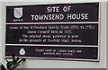 Site of Townsend House plaque, Nantwich