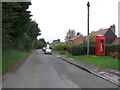 Telephone box on Main Street, Thwing