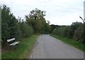 Bench on Rainsburgh Lane. Wold Newton