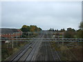 West Coast Main Line Railway towards Warrington