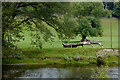 Pasture by the River Dee west of Carrog, Denbighshire