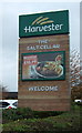 Sign for the Salt Cellar public house, Middlewich