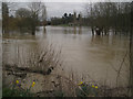 SP2965 : Flooding on the River Avon, southeast Warwick, 10 March 2016 by Robin Stott