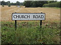 Church Road sign