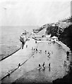 NZ3672 : Paddling Pools and Promenade under construction, Whitley Bay by The late Miss I H Perkins 