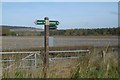 Path signpost, Easter Caputh