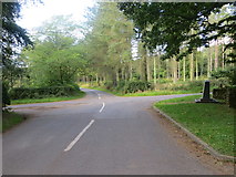 NT7546 : Crossroads at Cleughead Memorial by Peter Wood