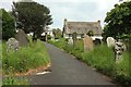 Churchyard path, Marhamchurch