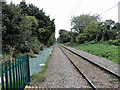 The Romford to Upminster line towards Upminster