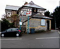 Bilingual railway station name sign Tregatwg/Cadoxton, Barry