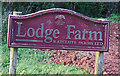 Lodge Farm sign