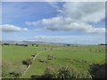 Fields and stone walls seen from Griseburn Viaduct