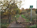 Bridleway on former railway at Cox Green, near Washington