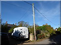 Telegraph pole in Gracious Street