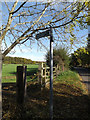 TL1814 : Footpath sign off Codicote Road by Geographer
