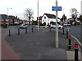 Cycle route direction sign, Stroud Road, Gloucester