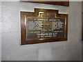 WW2 memorial in Settle church