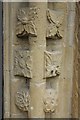 SP5203 : Carvings in a Norman arch #4 by Philip Halling