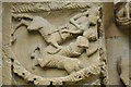 SP5203 : Detail of a carving in an arch in Iffley church #5 by Philip Halling
