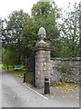 SD4985 : Pineapple gatepost at Levens Hall by David Smith