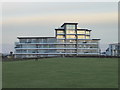 Modern flats seen from the Barrowfields