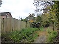 Bridleway passing gardens in Pennsylvania, Exeter