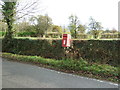 Elizabeth II postbox on Springe Lane. Gradeley Green