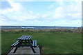 NX0882 : Picnic Table at the Foreland, Ballantrae by Billy McCrorie