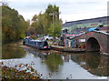 Narrowboats moored along the Dudley No.2 Canal