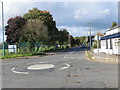 Mini-roundabout at the junction of Gloucester Road, Coleford Road, Castleford Hill and Beachley Road