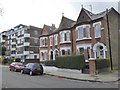 Two styles of architecture overlooking Clapham Common