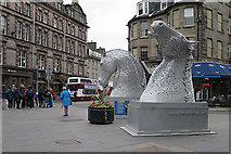 NT2473 : The Kelpies in Edinburgh by Anne Burgess