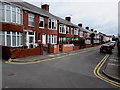 Houses on the north side of Wellfield Avenue, Porthcawl