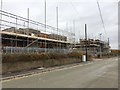 SJ8446 : Newcastle-under-Lyme: houses under construction on Ashfields New Road by Jonathan Hutchins