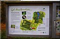 Information board at Stratton Wood, Kingsdown Road, Kingsdown, Swindon