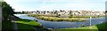 NX9775 : Panorama view of the River Nith by Philip Halling