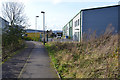 Shared path between Tachbrook Road and the Trident Business Centre, Whitnash