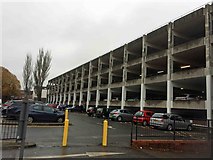 SP3166 : An out of character car park in Royal Leamington Spa by Steve  Fareham