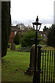 Lamppost at Holy Trinity churchyard