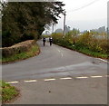 ST3794 : Sunday cyclists near Tredunnock, Monmouthshire by Jaggery