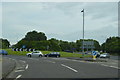 Roundabout, B3006 crosses the A3