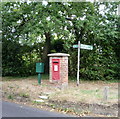 George V postbox on Upper Green, Tewin
