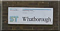 SK7605 : Sign at Whatborough Service Reservoir by Andrew Tatlow